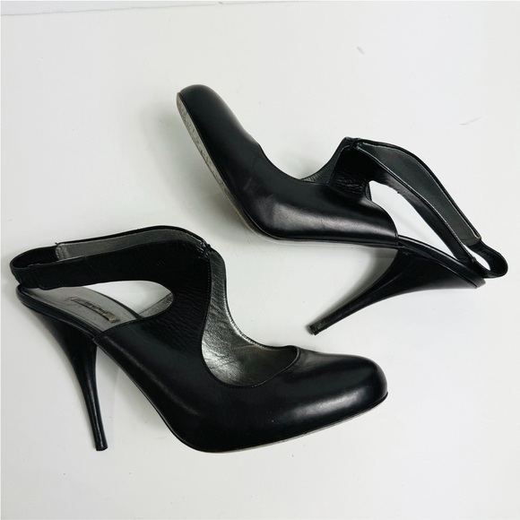 Miu Miu sling ankle slip on stiletto pumps - Picture 2 of 14
